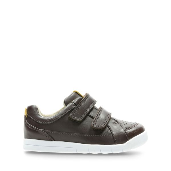 Clarks Boys Emery Walk Toddler Casual Shoes Brown | CA-5280614